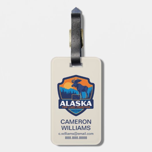 State Pride | Alaska Bagagelabel (Achterkant verticaal)