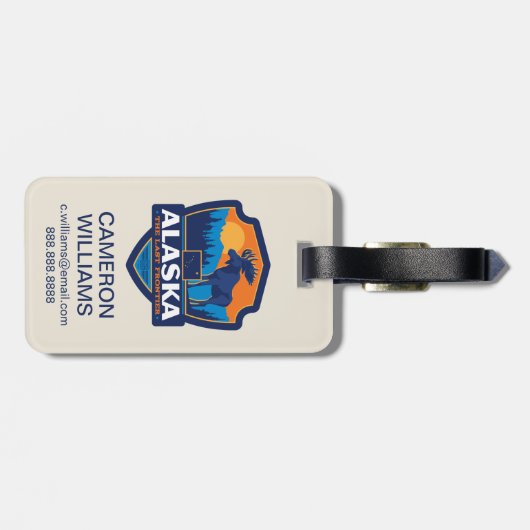 State Pride | Alaska Bagagelabel (Achterkant horizontaal)
