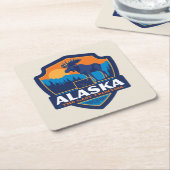 State Pride | Alaska Kartonnen Onderzetters (Schuin)