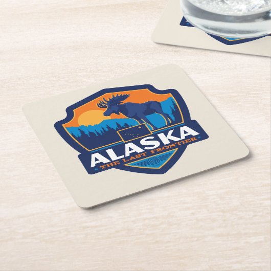 State Pride | Alaska Kartonnen Onderzetters (Schuin)