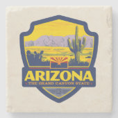 State Pride | Arizona 2 Stenen Onderzetter (Voorkant)