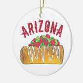 State Pride Arizona AZ Tex Mex Chimichanga Keramisch Ornament (Links)