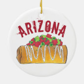 State Pride Arizona AZ Tex Mex Chimichanga Keramisch Ornament (Achterkant)