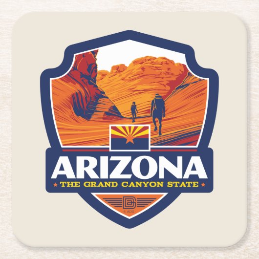 State Pride | Arizona Kartonnen Onderzetters (Voorkant)
