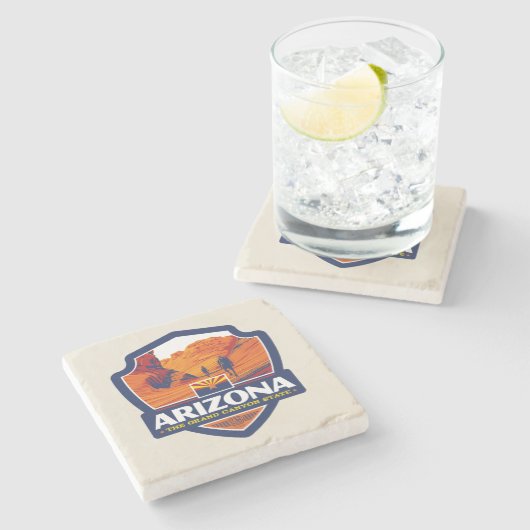 State Pride | Arizona Stenen Onderzetter (Zijkant)