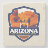 State Pride | Arizona Stenen Onderzetter (Voorkant)