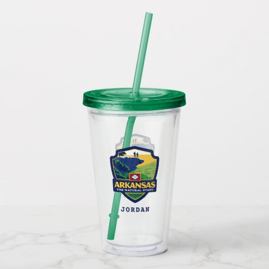State Pride | Arkansas Acryl Drinkbeker (Achterkant)