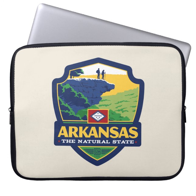 State Pride | Arkansas Laptop Sleeve (Voorkant)