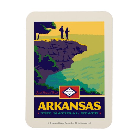 State Pride | Arkansas Magneet (Verticaal)