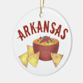 State Pride Arkansas Style Cheese Queso Dip Nachos Keramisch Ornament (Links)