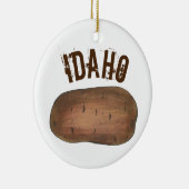 State Pride Boise IDAHO Russet Potato Keramisch Ornament (Rechts)