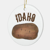 State Pride Boise IDAHO Russet Potato Keramisch Ornament (Links)