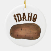 State Pride Boise IDAHO Russet Potato Keramisch Ornament (Achterkant)