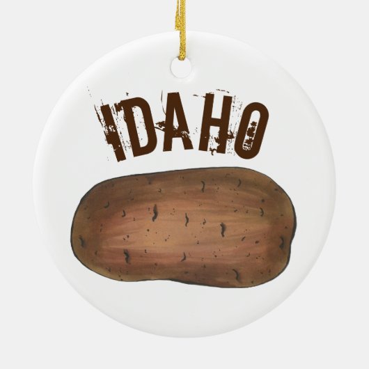 State Pride Boise IDAHO Russet Potato Keramisch Ornament (Achterkant)