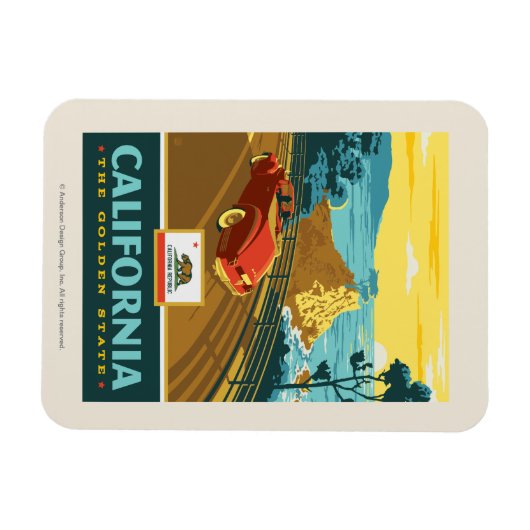 State Pride | Californië 2 Magneet (Horizontaal)