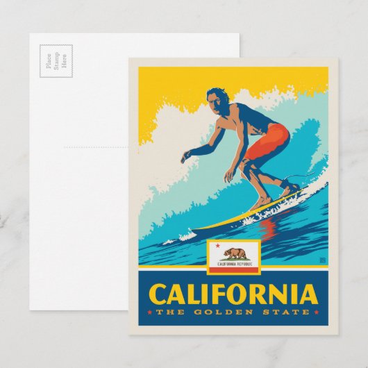 State Pride | Californië Briefkaart (Voorkant / Achterkant)