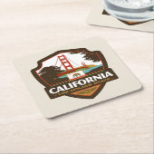 State Pride | Californië Kartonnen Onderzetters (Schuin)