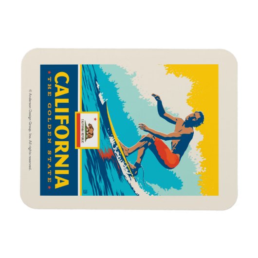 State Pride | Californië Magneet (Horizontaal)