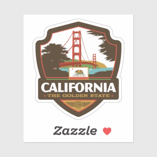 State Pride | Californië Sticker (Vel)