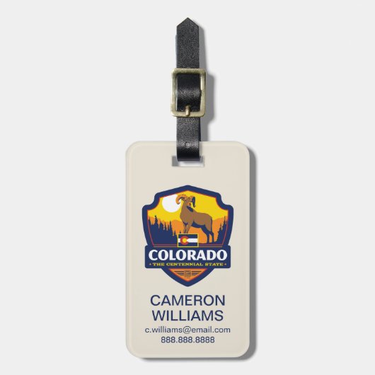 State Pride | Colorado Bagagelabel (Voorkant verticaal)