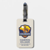 State Pride | Colorado Bagagelabel (Achterkant verticaal)