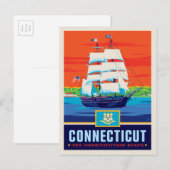 State Pride | Connecticut Briefkaart (Voorkant / Achterkant)