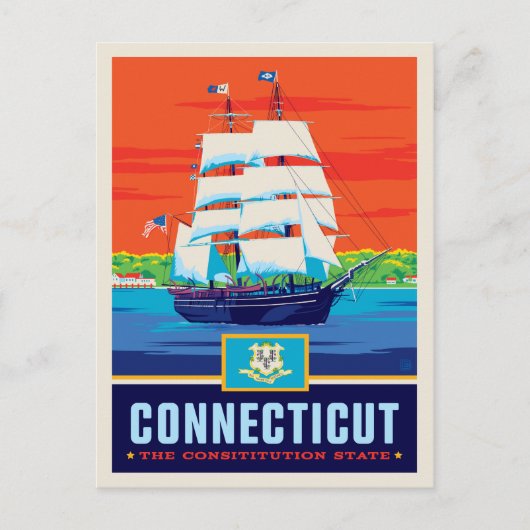 State Pride | Connecticut Briefkaart (Voorkant)