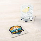 State Pride | Connecticut Kartonnen Onderzetters (Insitu)