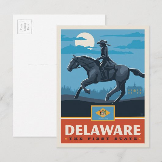 State Pride | Delaware 2 Briefkaart (Voorkant / Achterkant)