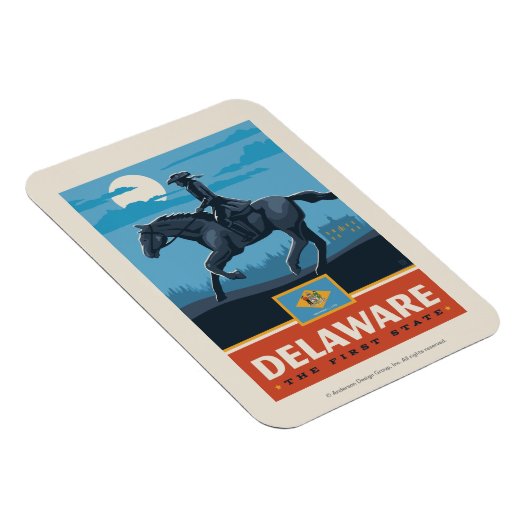 State Pride | Delaware 2 Magneet (Rechterzijde)