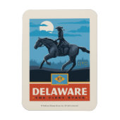 State Pride | Delaware 2 Magneet (Verticaal)