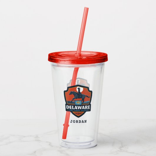 State Pride | Delaware Acryl Drinkbeker (Achterkant)