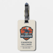 State Pride | Delaware Bagagelabel (Achterkant verticaal)