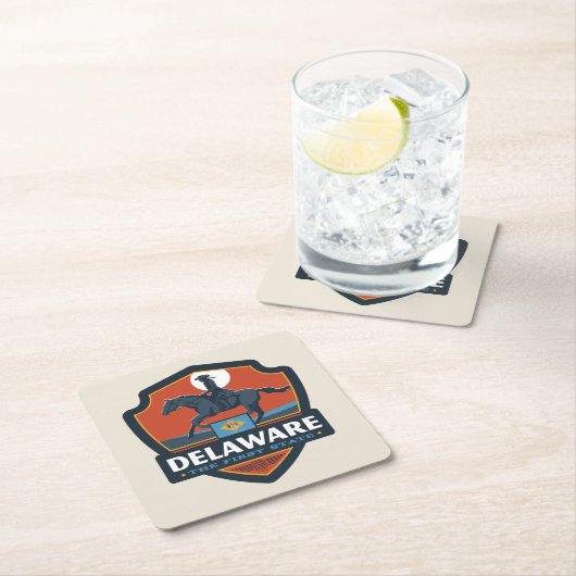 State Pride | Delaware Kartonnen Onderzetters (Insitu)