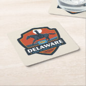 State Pride | Delaware Kartonnen Onderzetters (Schuin)