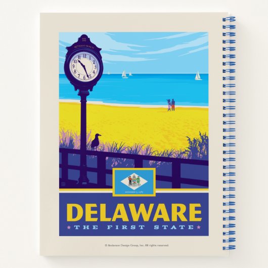 State Pride | Delaware Notitieboek (Achterkant)