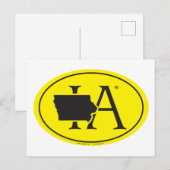 State Pride Euro: IA Iowa Briefkaart (Voorkant / Achterkant)