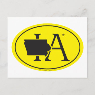 State Pride Euro: IA Iowa Briefkaart