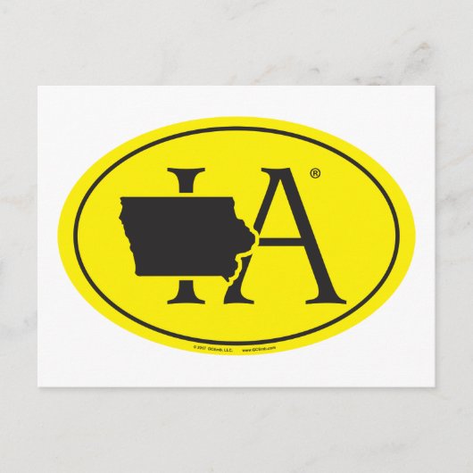 State Pride Euro: IA Iowa Briefkaart (Voorkant)