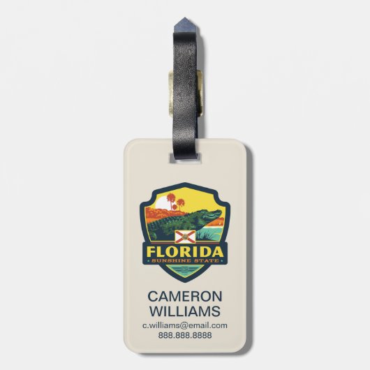 State Pride | Florida Bagagelabel (Achterkant verticaal)