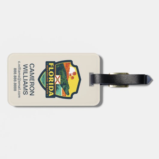 State Pride | Florida Bagagelabel (Achterkant horizontaal)