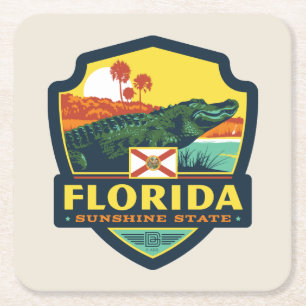 State Pride   Florida Kartonnen Onderzetters