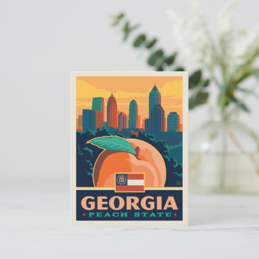 State Pride | Georgië Briefkaart (Staand voorkant)