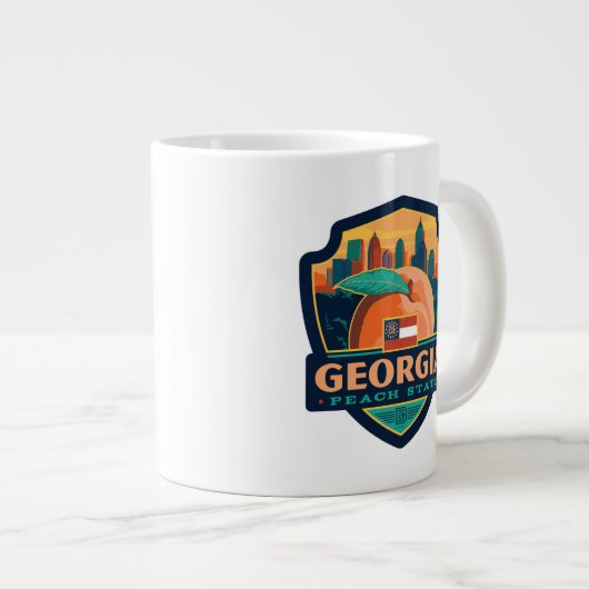 State Pride | Georgië Grote Koffiekop (Voorkant rechts)