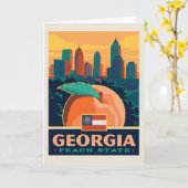 State Pride | Georgië Kaart (Gele Bloem)