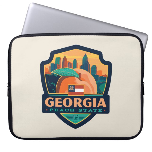 State Pride | Georgië Laptop Sleeve (Voorkant)