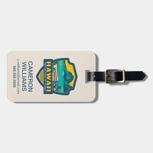 State Pride | Hawaii Bagagelabel (Voorkant horizontaal)