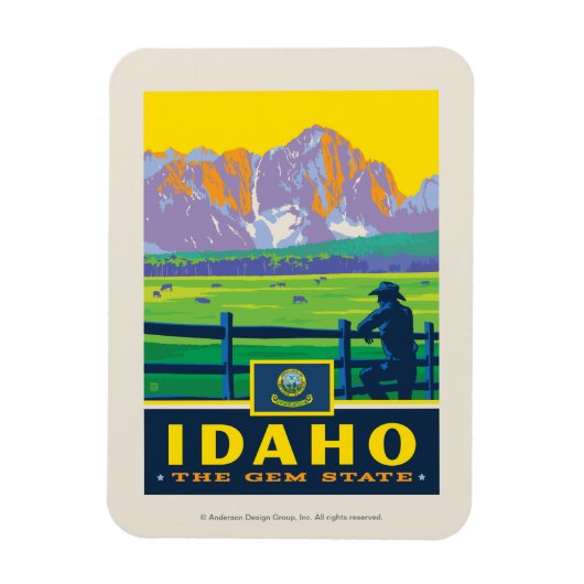State Pride | Idaho Magneet (Verticaal)