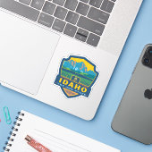 State Pride | Idaho Sticker (Laptop met iPhone)