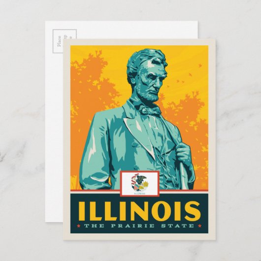 State Pride | Illinois Briefkaart (Voorkant / Achterkant)